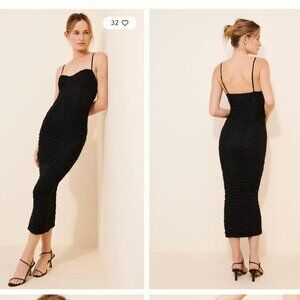 AFRM Tosca Fitted Midi Dress (XS)